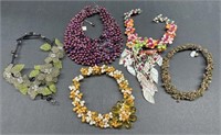 (K) Mixed Lot Beaded Costume Jewelry. Bidding 5x