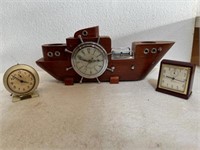 MCM Ship mantle clock - Westclox lot.