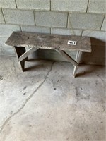 Wooden bench