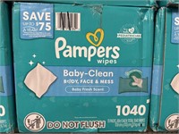 Pampers 1040  wipes