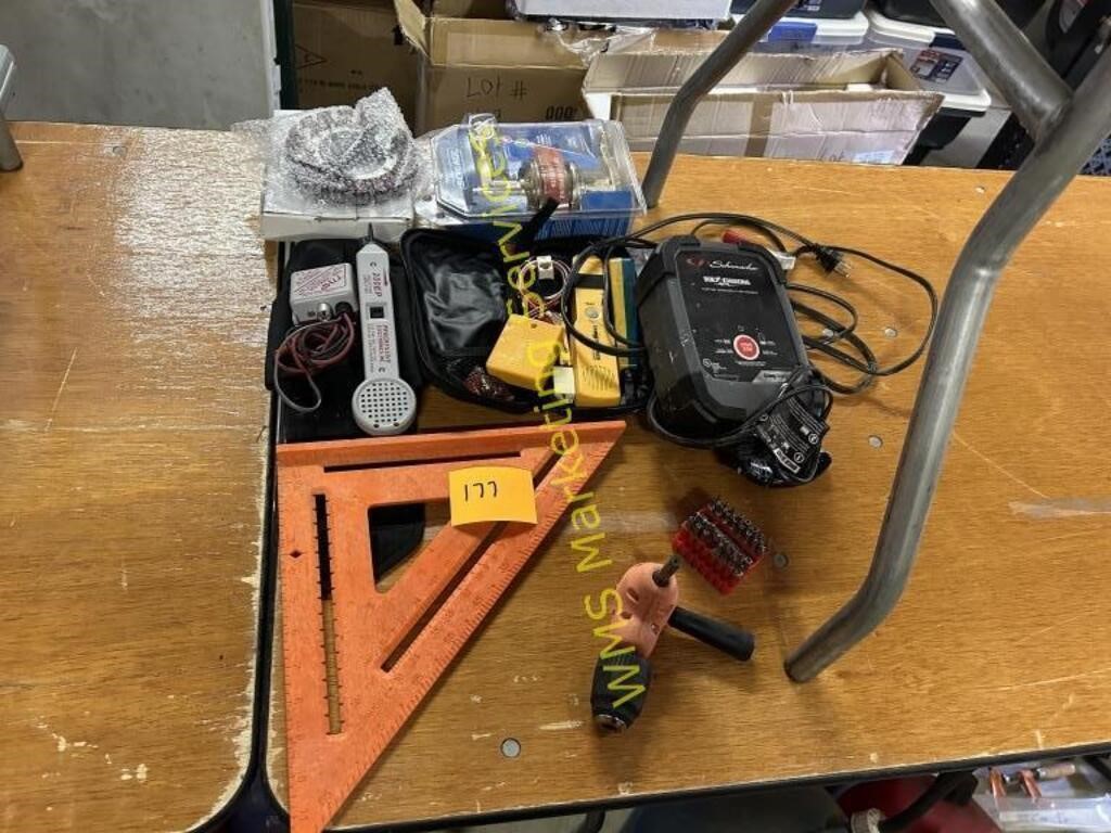 Hand Tools, Battery Charger, Hardware, Misc.