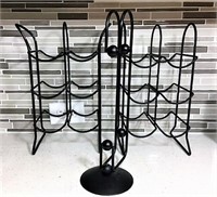 Pair of Metal Wine Racks