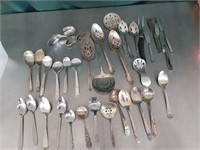 Silver/Silver-plated spoons etc