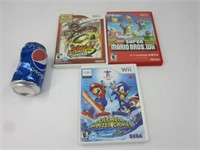 3 jeux Nintendo Wii dont Mario Strickers