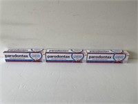 3 paradontax toothpastes 3oz