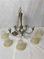 Brass Chandelier with 5 Lights