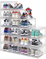 MMBABY 12 PACK ACRYLIC CLEAR SHOE BOXES– ULTRA