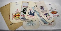 13 assorted paper flour bags