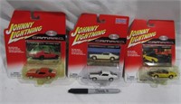 3- Johnny Lightning 70's Camaros