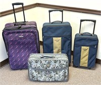 (4) Suitcases - Luggage See Photos for Details