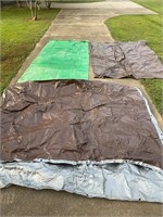 3- tarps- see pics - all are folded in half