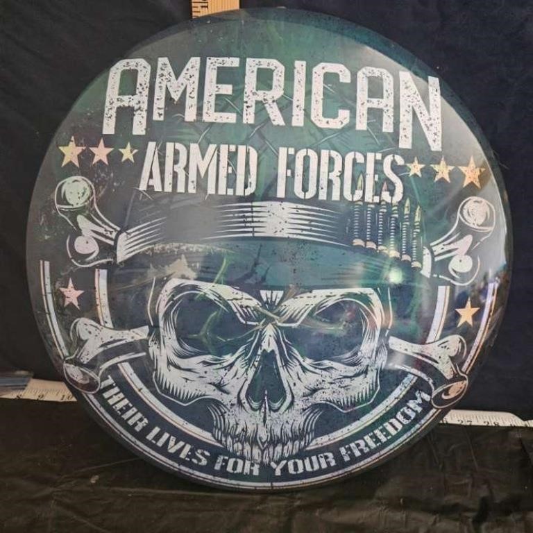 American armed forces sign