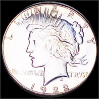 1922-S Silver Peace Dollar UNCIRCULATED