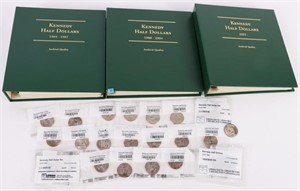 ASSORTED KENNEDY HALF DOLLAR COINS & TYPE SETS