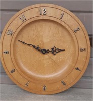 Leavitts PEI Birds-eye Maple clock, working