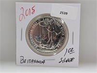 1oz .999 Silv Britannia 2 Pounds