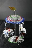 Hand Blown Glass Carousel