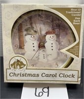 Feldstein Christmas carol clock; vintage