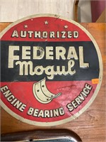 Federal Mogul Round Advertising Sign