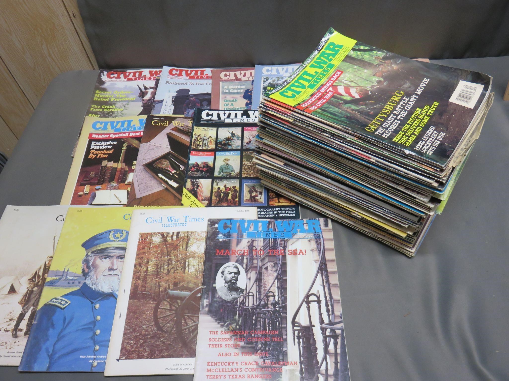 Huge Lot of 78 Civil War Times Magazines