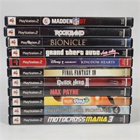11) PLAYSTATION PS 2 VIDEO GAMES