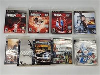9) PLAYSTATION PS 3 VIDEO GAMES
