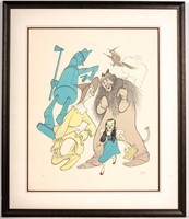 Al Hirschfeld Signed Wizard of Oz Lithograph