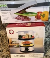 E - FOOD STEAMER & ONION CHOPPER (M160)