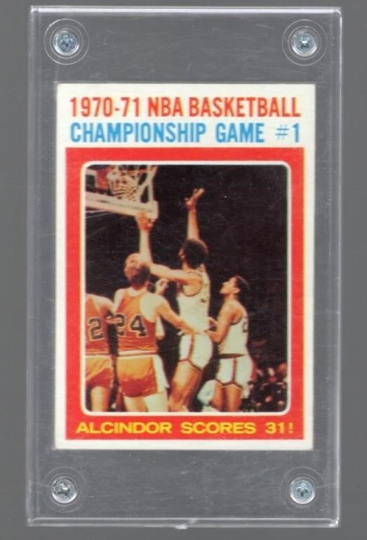 1971 Topps #133 Lew Alcindor NBA Playoffs Game #1