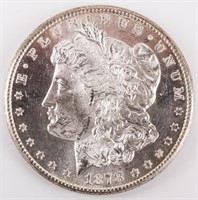 Coin 1878-S  Morgan Silver Dollar BU DMPL