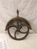 Antique Well Pulley 9" dia