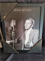 Framed photo reprint of Frank Sinatra.  18"×22"
