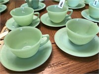 Jade-ite (4 Pc) Cup & Saucer Set