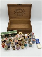 Allenhurst Club Cigar Box w/ Silk Cotton Thread