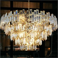 Large Chandeliers for High Ceilings Gold Crystal