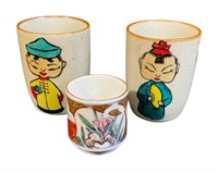 3 Japanese Sake Cups
