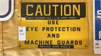 Metal Equestrian Caution sign. 10 x 7 inches