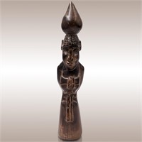 A Finely Carved Stone African Figure