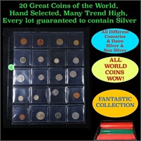 20 Great Coins of the World, hand selected, many t