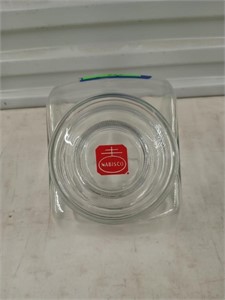 Glass Nabisco cookie jar