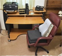 Computer Desk, Chair, Scanner & Accessories
