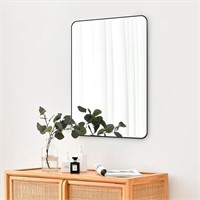 Black Bathroom Mirror,rectangle 20 X 30 Inch Vanit