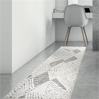 Antep Rugs Palafito 2x7 Geometric Shag Diamond