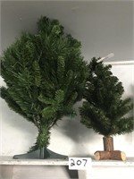 Pair of Miniature Christmas Tree Great Decoration