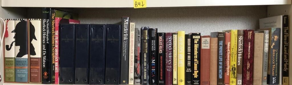 One Shelf of Sherlock Holmes Books