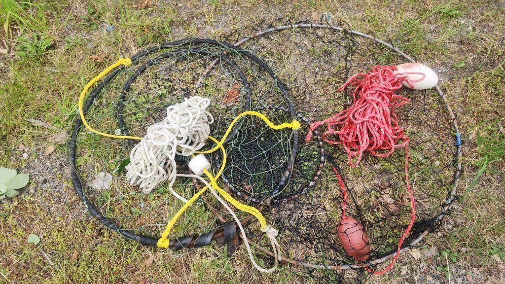 2 Crab Traps w/ Rope, No Shipping