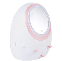 Makeup Organizer with LED Lighted Mirror