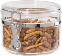 Oggi Clear Canister with Clamp Lid, 28 oz