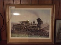 Gerald Hardy H&N RR Framed Train and 2 Puzzles