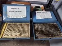 GROUP OF (2) PARTIAL PIN GAGE SETS, (1)